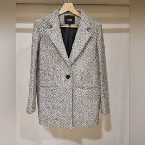 Maje herringbone long blazer jacket wool size 36